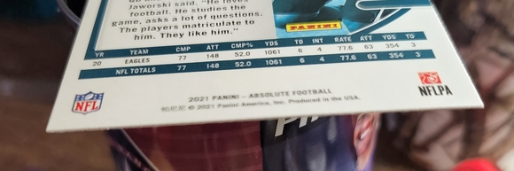 2021 absolute Jalen Hurts - Picture 3 of 3